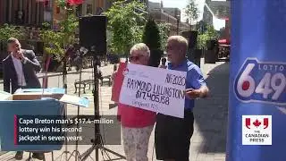 Cape Breton man’s $17.4-million lottery win his second jackpot in seven years