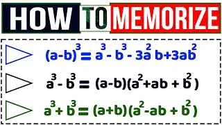 How To Derive Algebraic Formula | Easy Way To Memorize #Algebraic #Formula | #Mospor