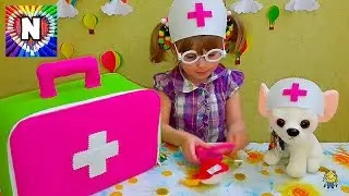 ✔ Доктор  Chi Chi Love Чихуахуа_bag of felt with their hands_чемодан для доктора_набор инструментов