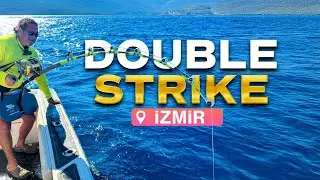 Two Giant Fish on Two Rods at the Same Time