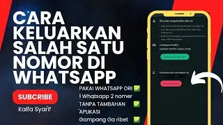 CARA KELUARKAN AKUN WHATSAPP YANG ADA 2 NOMOR | APLIKASI WA ORI
