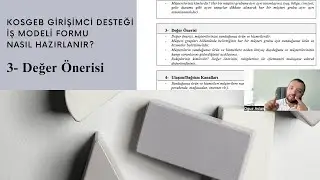 Değer Önerisi | KOSGEB Girişimci Desteği İş Modeli Formu Nasıl Hazırlanır?