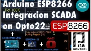 Arduino ESP8266 SCADA Industrial integration on Opto 22 : PDAControl