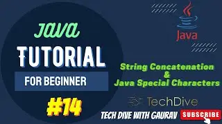 String Concatenation in Java & Special characters in Java | Tutorial #14
