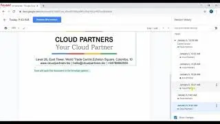 How to check google doc version history