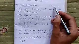 Through Wired Connection  ||  Short Notes On Cable Connection For Exams #dowithme