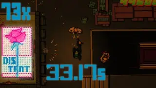 Hotline Miami 2 Distant 73x Full Combo in 33.17s (Segmented Speedrun, Level Editor)
