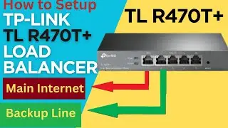 TP Link TL R470T+ Dual WAN Load Balancer Router configuration First time