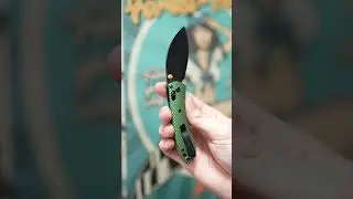 Нож Vosteed Mini Nightshade blackwash сталь 14C28N рукоять Green Aluminum
