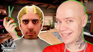 я ПОБРИЛСЯ НАЛЫСО для этого видео. СИМУЛЯТОР Парикмахера ► Hairdresser Simulator