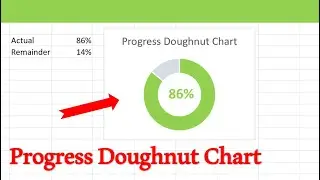 How to make a Progress Doughnut Chart in Excel | Excel made easy