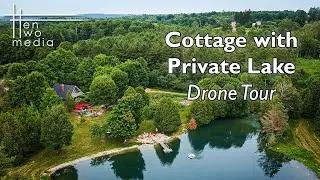 Cottage with Private Lake in Ontario | Drone Tour