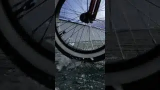 SNOW EXPLODES UNDER THE WHEELS