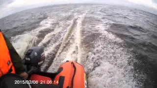 Белое море , солар 350+ ямаха 9.9 раздушена в 15