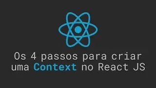 Os 4 passos para criar uma Context no React JS #cortes
