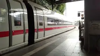 DB BR 408 ICE 3neo Siemens Velaro MS leaving Aachen Hbf