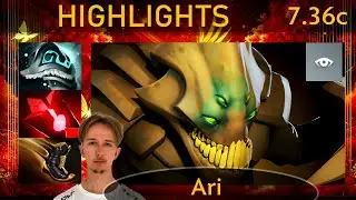 ✨ 7.36c Ari Sand King |KDA - 25 KP - 81%| Offlane Highlights - Dota 2 Top MMR