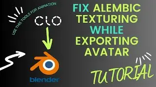 Clo3d to Blender: Use a TEXTURED AVATAR after exporting CLOTH ANIMATION as ALEMBIC