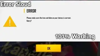 #freefireerror please Make sure the time And date on your device is correct Free Fire error