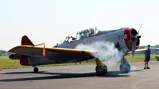 1943 SNJ-4 Cold start, 5 minute idle