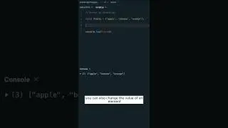 Arrays in Javascript #javascript #coding #webdevelopment #webdeveloper #programming #react #reactjs