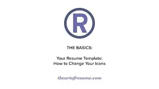 How to Change Your Resume Template and Social Media Icons | The Art of Resume Template