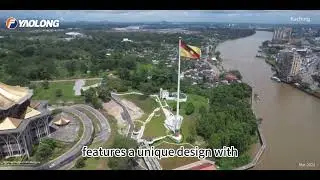 The 102-meter flagpole in Sarawak, the tallest flagpole in Southeast Asia