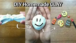 How to make CLAY at home⁉️ ||Homemade CLAY With 4 Ingredients😱 ||Diy handmade clay✨||@sayeedart