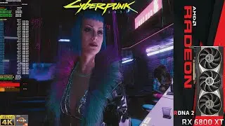 Cyberpunk 2077 FidelityFX CAS Ultra Settings 4K  | RX 6800 XT | Ryzen 9 3950X