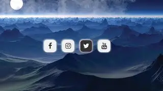 how to create social media buttons  hover effect  html and css | Social  media button