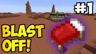 Minecraft: THE SEARCH FOR A BED - Blast Off! Ep. 1 (HQM Modpack)