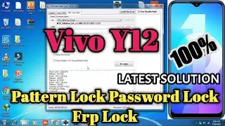 vivo y12 (1904) pattern lock | Password Lock | FRP Lock | Umt Mtk cpu Latest solution 100%