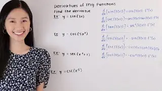 Derivatives of Trigonometric Functions | Math with Janine