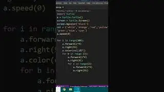 New python turtle pattern 😍 | Python beginner tutorial 
