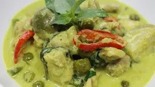 How to make Thai Green Curry Chicken - แกงเขียวหวาน - Morgane Recipes