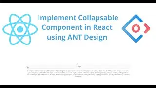 Build a Collapsible Component in React JS using ANT Design