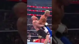 WWE Raw Brock Lesnar DESTROYS Cody Rhodes 