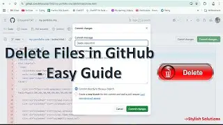 How to delete files from Github repository #stylishsolutions