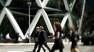 People Walking in Front of a Building | Copyright Free Video For Your Project | Full HD