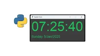 How to build a digital clock in Python