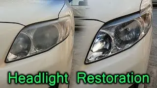 How to restore headlights using Toothpaste | Baking Soda | Acetone
