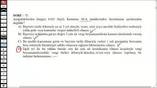 GENEL DENEME -1 ÇÖZÜMLERİ - HÜSEYİN ÇUKURTEPE #hüseyinçukurtepe #geliruzmanlığı #gib
