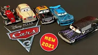Disney Pixar CARS Nick Shift Racing Red Francesco Hot Rod Hearse Diecast