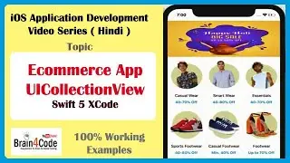 How to Create Ecommerce Shopping App with Collection View in Swift 5 XCode | UICollectionView iOS