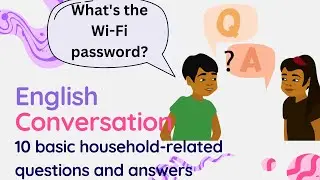 English speaking practice | spoken English learning videos With English conversation | Household Q&A