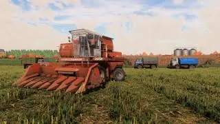 FS22 / Map Ujret /Уборка кукурузы ДОН-1500 и МАЗ 503, 5551, ЗиЛ 130