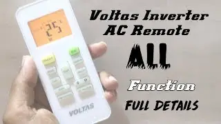 Voltas inverter Ac Remote All Functions | How to Use Voltas Ac Remote | Voltas Ac Remote Functions