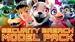 FNAF Security Breach Model Pack Release! (Blender 2.8+)