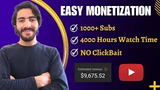 How Did I Monetize My YouTube Channel! | Get 1000 Subs and 4000 hours Watch Time