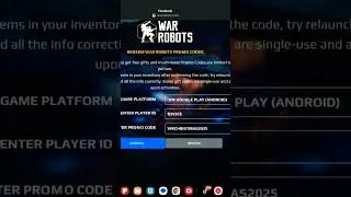✅️CODIGO DE 🎄REGALO🎁/GIFT CODE WAR ROBOTS 